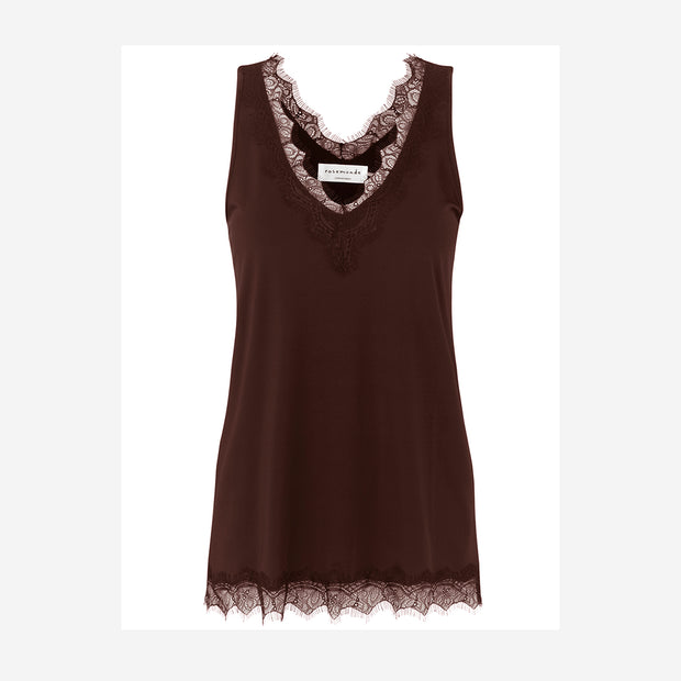 V-NECK TOP WITH LACE