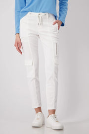 MONARI CARGO TROUSERS 409068 WHITE