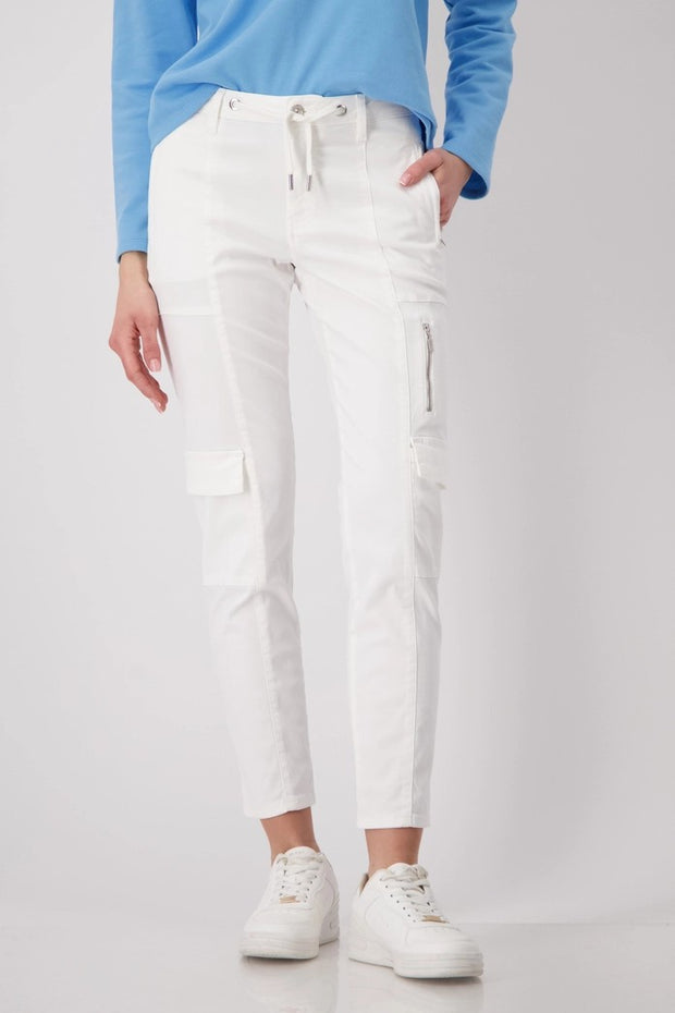 MONARI CARGO TROUSERS 409068 WHITE