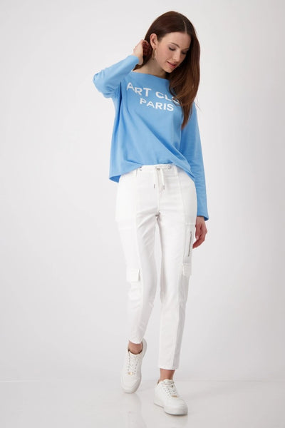 MONARI CARGO TROUSERS 409068 WHITE