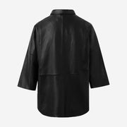 DEPECHE OVERSIZED LEATHER SHIRT/JACKET