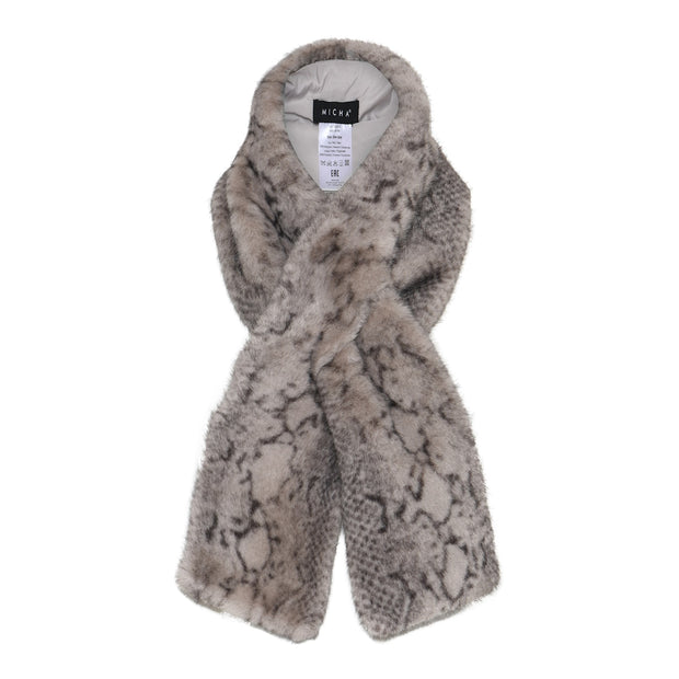 MICHA SCARF 104580 GREY SNAKE