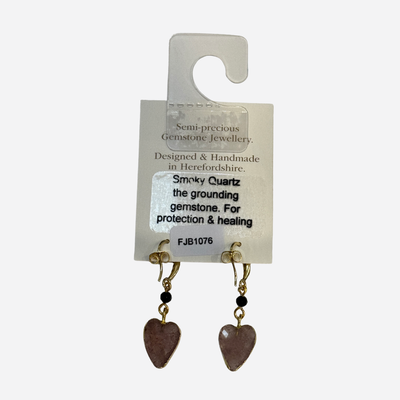 ROSIE FOX QUARTZ GOLD AGATE EARRINGS/ FJE776