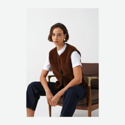 HELEN MOORE COUNTRY GILET 1660 WALNUT