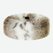 HELEN MOORE FAUX FUR HUFF HEADBAND - LYNX FAUX SHEEPSKIN