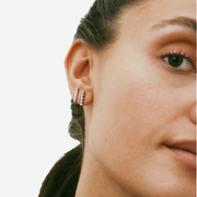 EDBLAD TWIGGY EARRINGS CZ STEEL