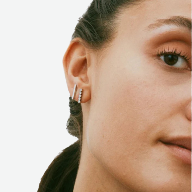 EDBLAD TWIGGY EARRINGS CZ STEEL
