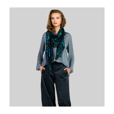 BEATE HEYMANN SCARF 281/PEACOCK