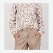 MONARI TOP 808961/519 TRUFFLE PRINT