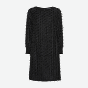 MICHA FRINGE FABRIC DRESS 115930 BLACK