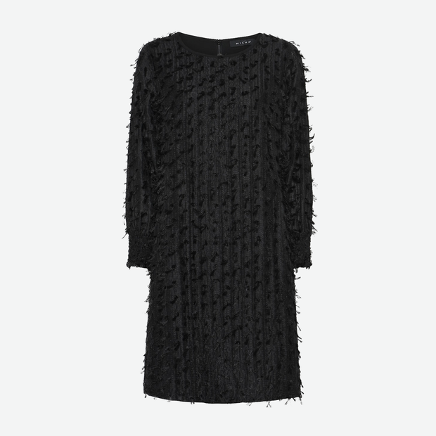 MICHA FRINGE FABRIC DRESS 115930 BLACK