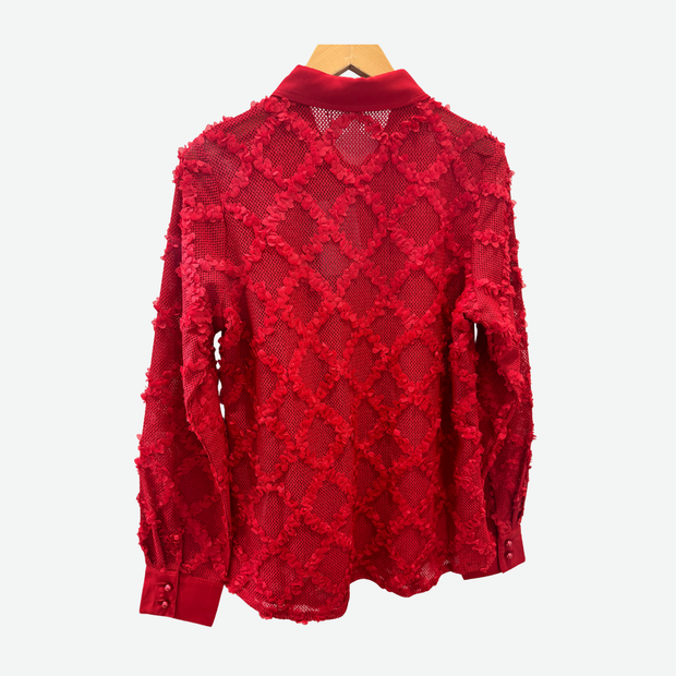 MICHA FANCY LACE BLOUSE RED 143 220