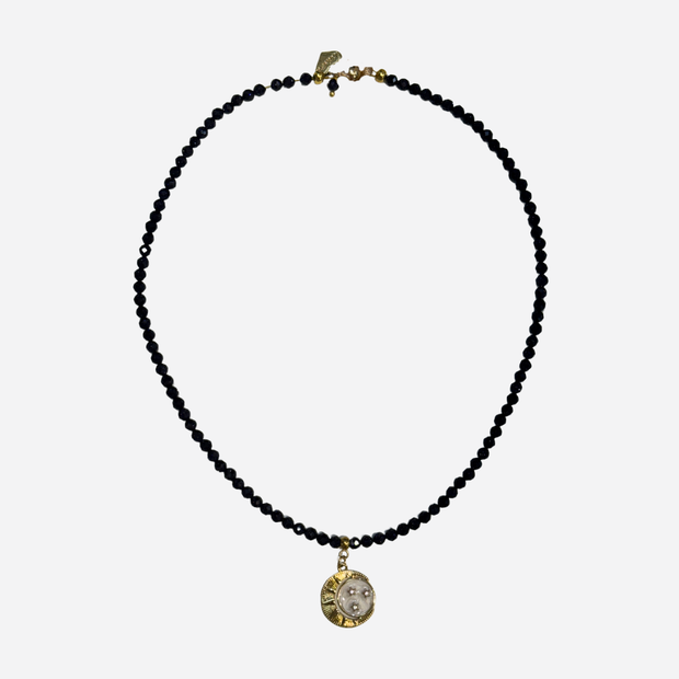 ROSIE FOX MOON SUN STAR NAVY NECKLACE/FJN2065