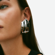 EDBLAD TIDAL EARRINGS STUD L STEEL