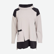 NAYA SOFT SWEATSHIRT WITH CONTRAST AT SHOULDER & HEM NAW25127/779