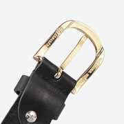 DEPECHE JEANS BELT BLACK/GOLD STUDS 16388