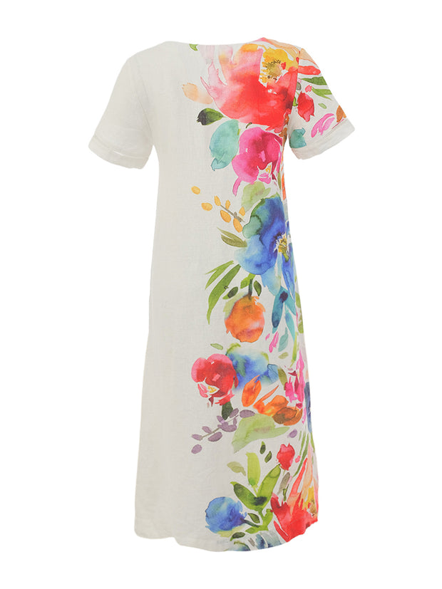 DOLCEZZA SPRING DELIGHT LINEN DAY DRESS 26704 – VoniBlu