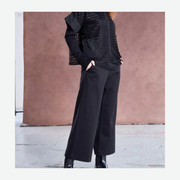 NAYA TAB DETAIL TAPERED TROUSER NAW25139/09 BLK