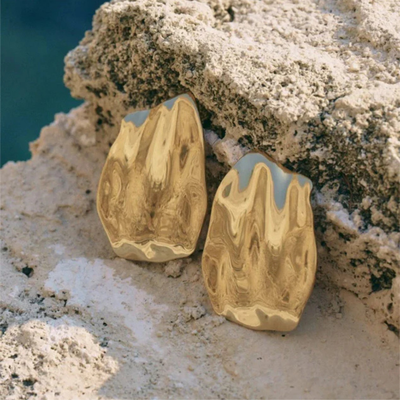 EDBLAD TIDAL EARRINGS STUD L GOLD