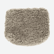 MAKE UP BAG - TAUPE FAUX SHEEPSKIN