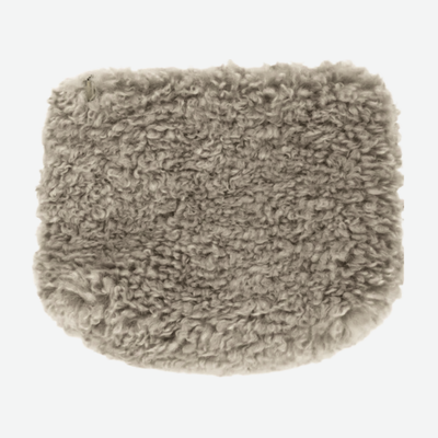 MAKE UP BAG - TAUPE FAUX SHEEPSKIN