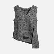 ELSEWHERE V-NECK SPENCER TOP 21791 BLK