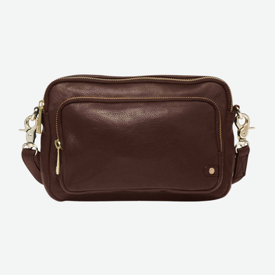 DEPECHE BRANDY/BROWN CROSS BODY BAG 14132