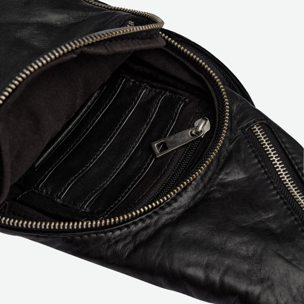 DEPECHE BLACK CROSSBODY BUMBAG 11304 BAG