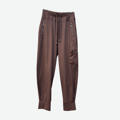 NAYA CUFF DRAWSTRING TROUSER WITH SIDE POCKET & ZIP NAW25102/73