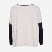 NAYA TAUPE & BLACK PLACEMENT TOP NAW25308/779