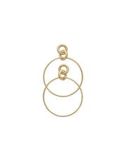 TULA STATEMENT HOOP EARINGS GOLD PLATED