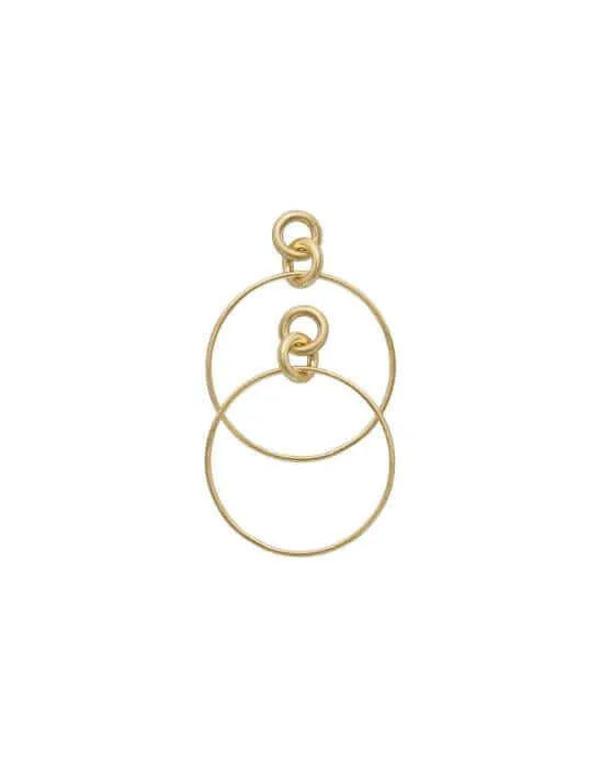 TULA STATEMENT HOOP EARINGS GOLD PLATED