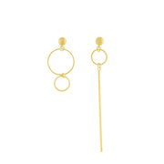 THEIA ASYMMETRICAL RING EARRING GOLD PLATING