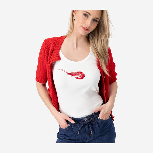 MONARI SHRIMP PRINT TOP 409726
