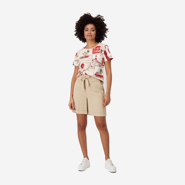MONARI T-SHIRT WITH POLAROID PRINT 409742