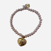 Check Price - ROSIE FOX GOLD HEART PEARL BRACELET/ FJB1069