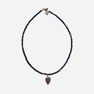 ROSIE FOX QUARTZ HEART AGATE NECKLACE/ FJN2122