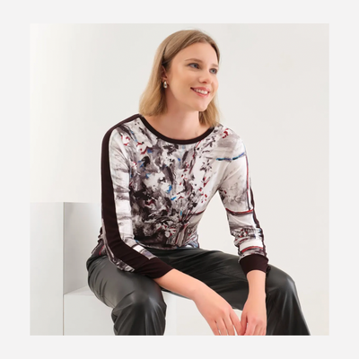 DOLCEZZA TOP 75690/WHT/BLK