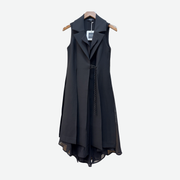 BIZE LONGLINE SLEEVELESS WAISTCOAT BC5068/BLK