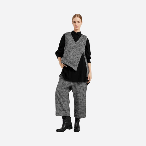 ELSEWHERE V-NECK SPENCER TOP 21791 BLK