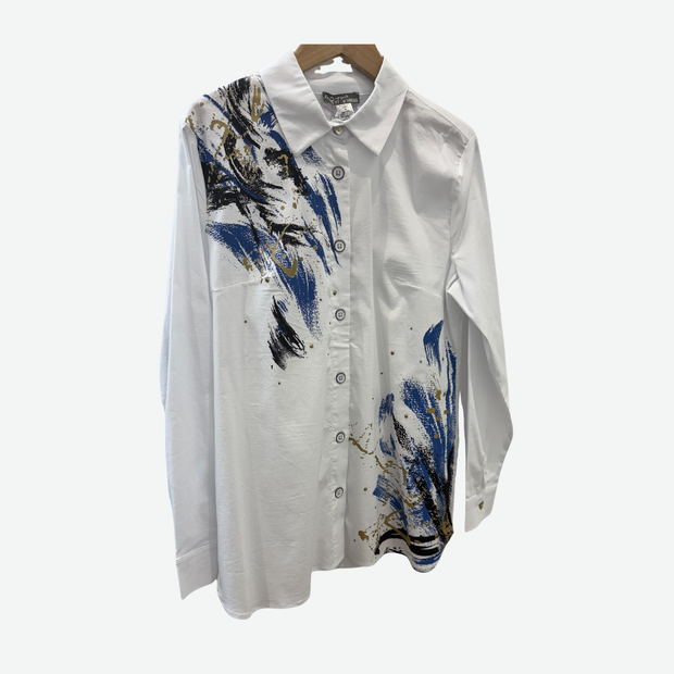 DOLCEZZA SHIRT 75673 WHITE/MULTI