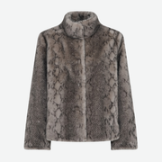 MICHA FAUX FUR LINED JACKET 143233 GREY