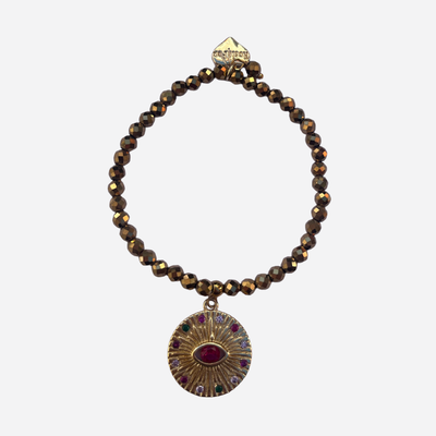 ROSIE FOX PYRITE GEMSTONE BRACELET/ FJB1049
