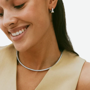 EDBLAD TENNIS NECKLACE STEEL