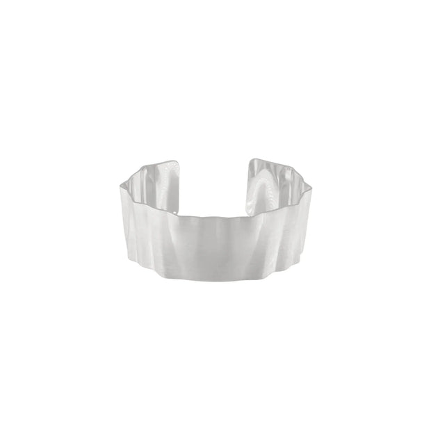 ALAYA STATEMENT WAVE CUFF BRACELET SILVER