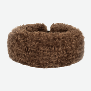 HELEN MOORE FAUX FUR HUFF HEADBAND - CHESTNUT  FAUX SHEEPSKIN