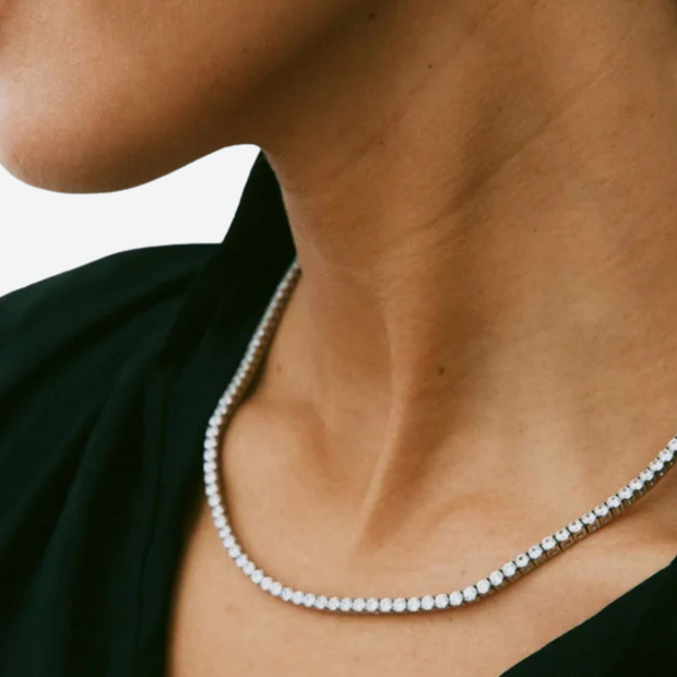 EDBLAD TENNIS NECKLACE STEEL