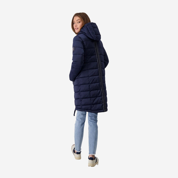 QUILTED COAT WITH PATCH