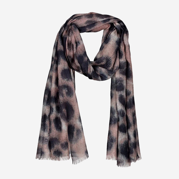 LIGHT LEAOPARD PRINT SCARF