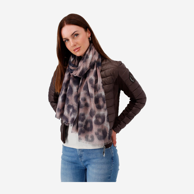 LIGHT LEAOPARD PRINT SCARF